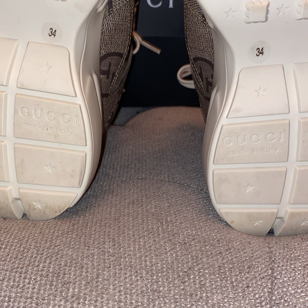 Gucci Macro Supreme Beige Ebony  low top Sneakers - Picture 8 of 17